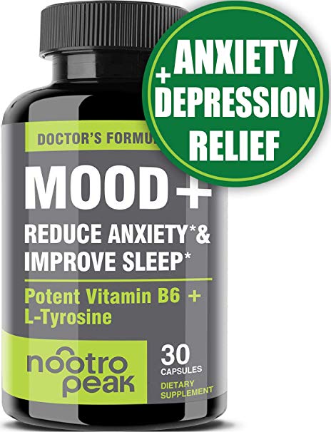 Mood Support - Anxiety Relief Supplement Mood Boosts, Reduces Stress Relief & Depression - L Tyrosin - steebieqa