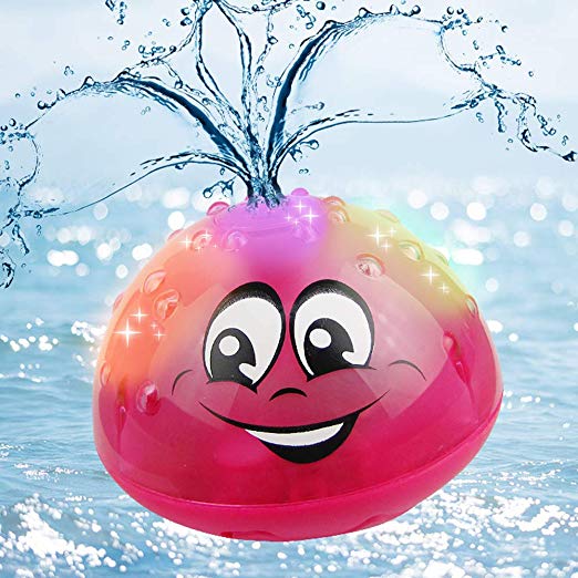 Sopu Spray Water Baby Bath Toy, Waterproof Light-up Induction Sprinkler Toys Kids Bathtime Fun Toys - steebieqa