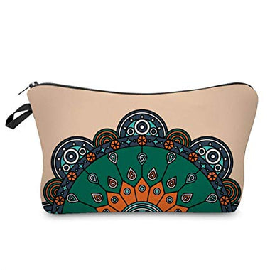 Ridkodg Adorable Portable Large Capacity Vintage Print Cosmetic Bag Travel Makeup Bag Toiletry Bags - steebieqa